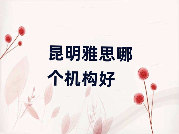 昆明雅思哪个机构好
