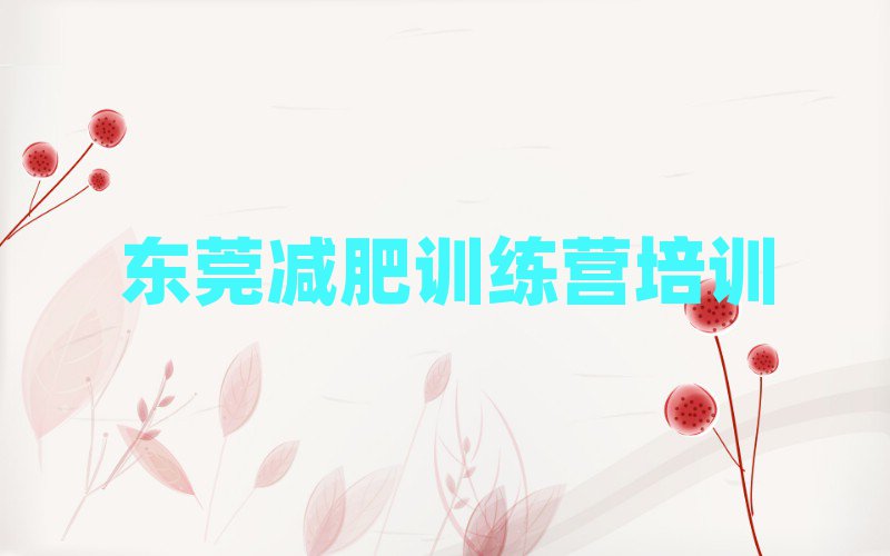 东莞减肥班训练营多少钱排名一览表
