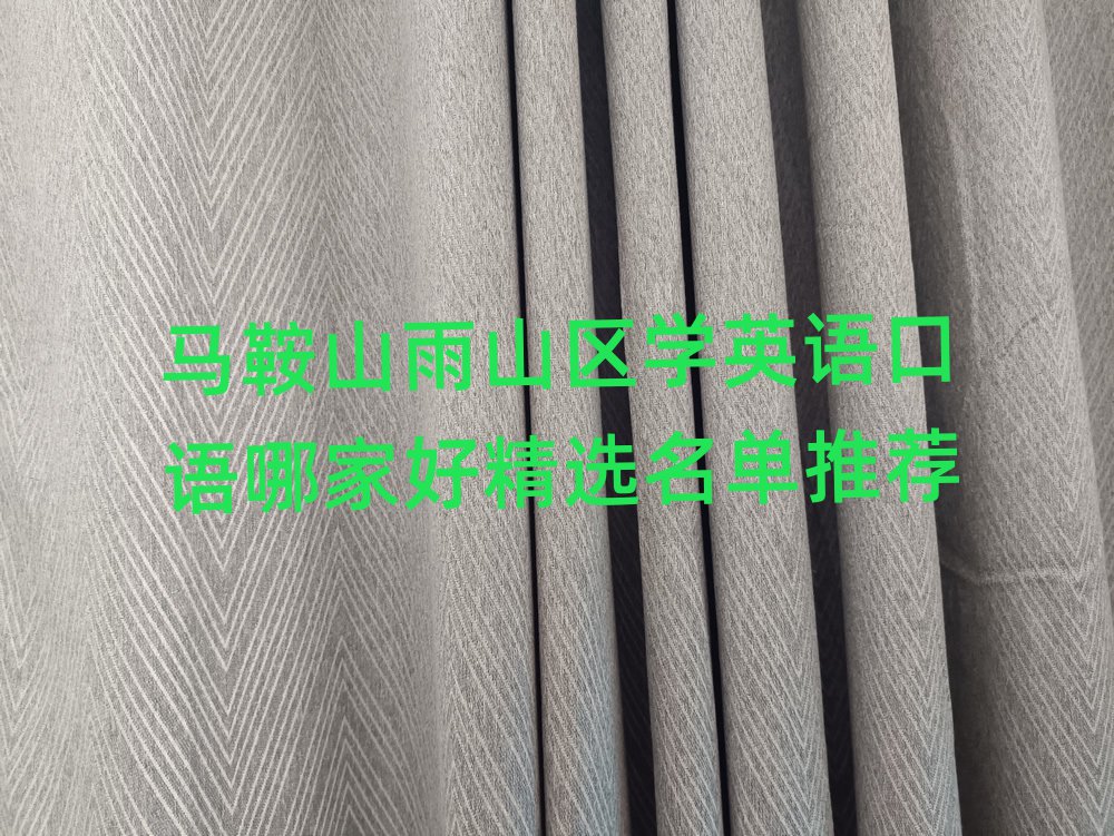 马鞍山雨山区学英语口语哪家好精选名单推荐