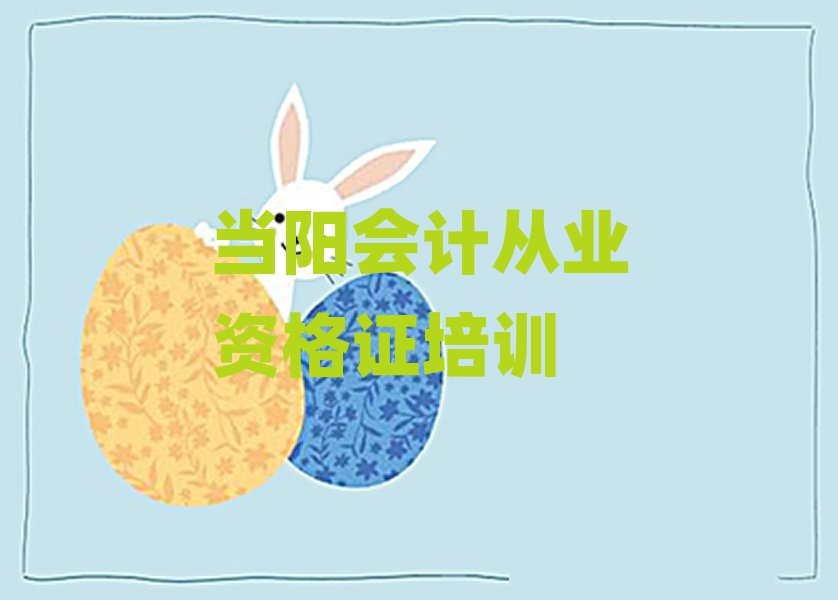 2025年当阳会计从业资格证培训班哪家好排名前五