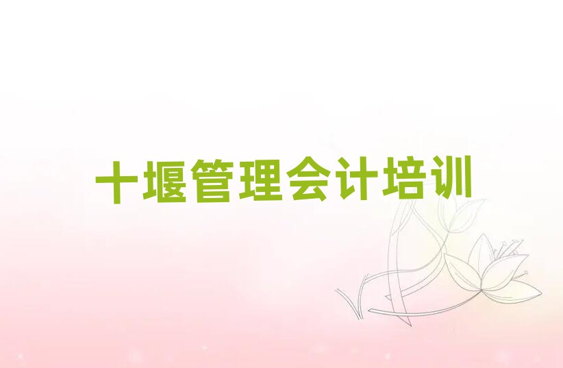 十堰茅箭区管理会计培训去哪个学校好名单更新汇总