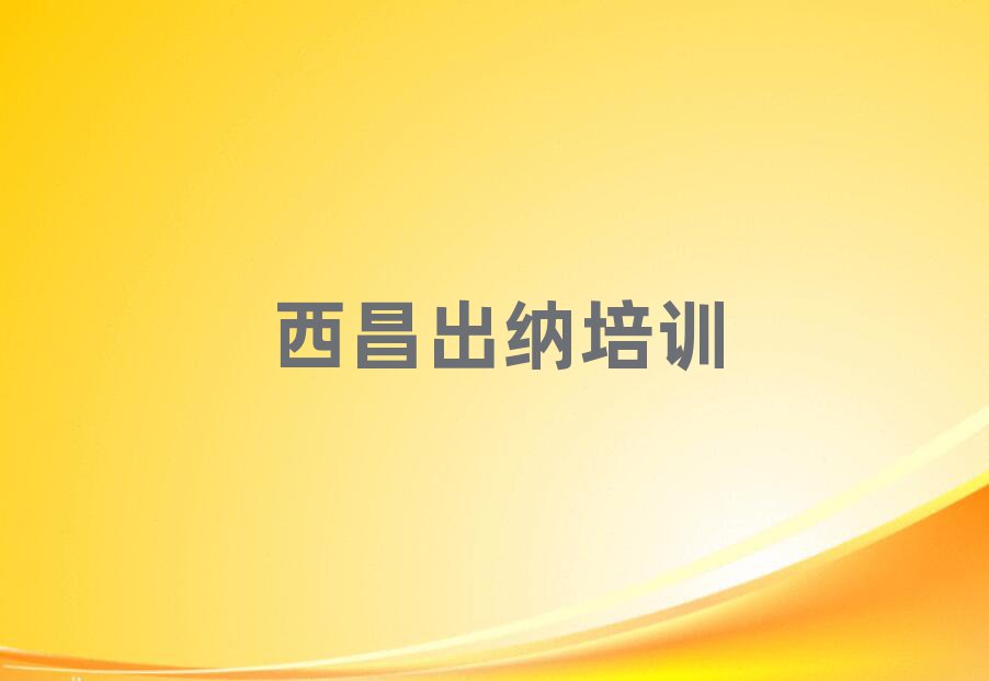 2025年西昌学出纳哪里好名单榜首公布