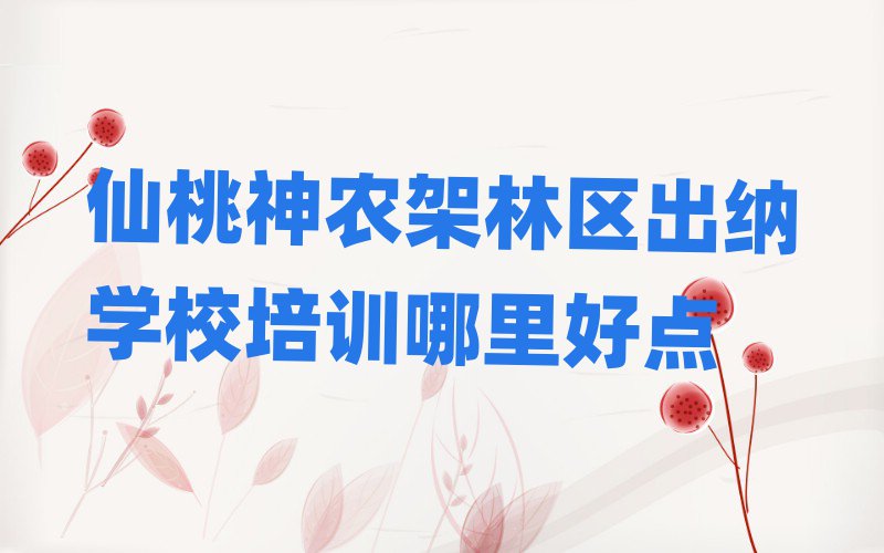 仙桃神农架林区出纳学校培训哪里好点