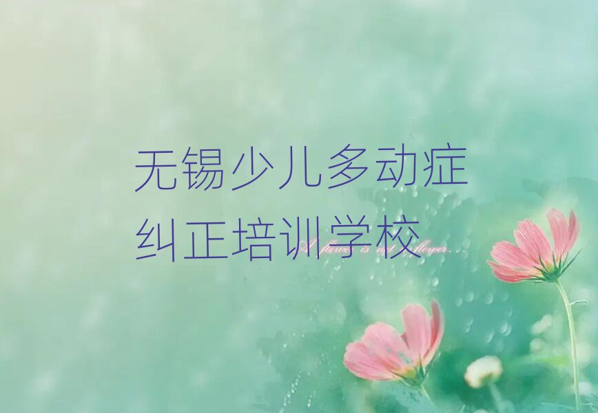 2025年无锡梁溪区少儿多动症纠正培训哪家好