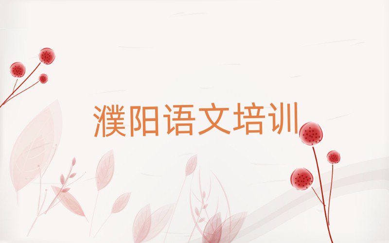 2025年濮阳华龙区初中语文培训学校哪家好 如何选择排名前十