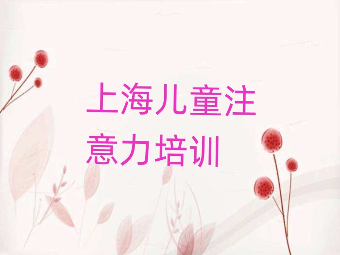 2025年上海青浦区的权威少儿专注力提高机构推荐排名前五