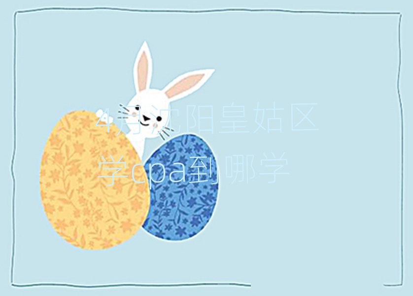 4月沈阳皇姑区学cpa到哪学