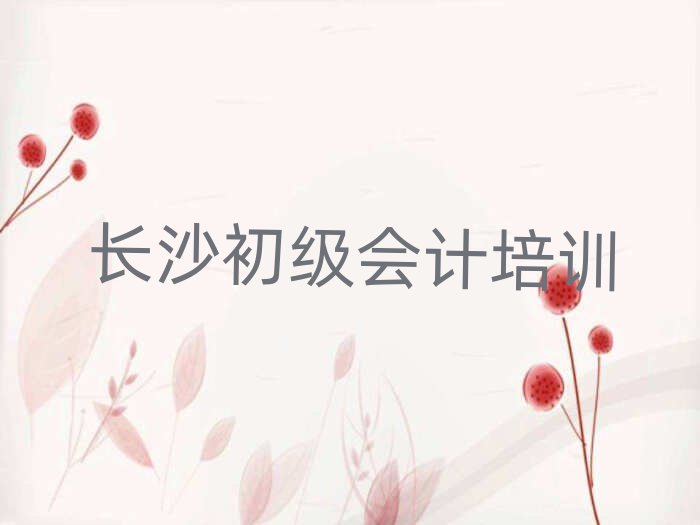 长沙望城区培训初级会计学费多少钱一排名前五
