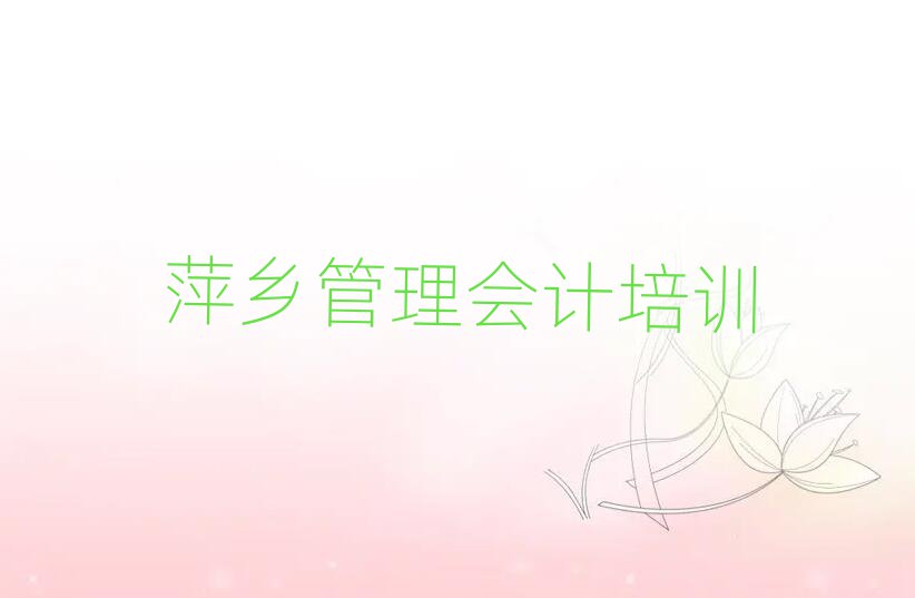 2025年萍乡安源区管理会计教育培训哪家比较好