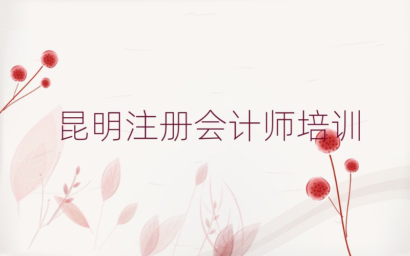 昆明盘龙区注册会计师性价比高的注册会计师培训机构