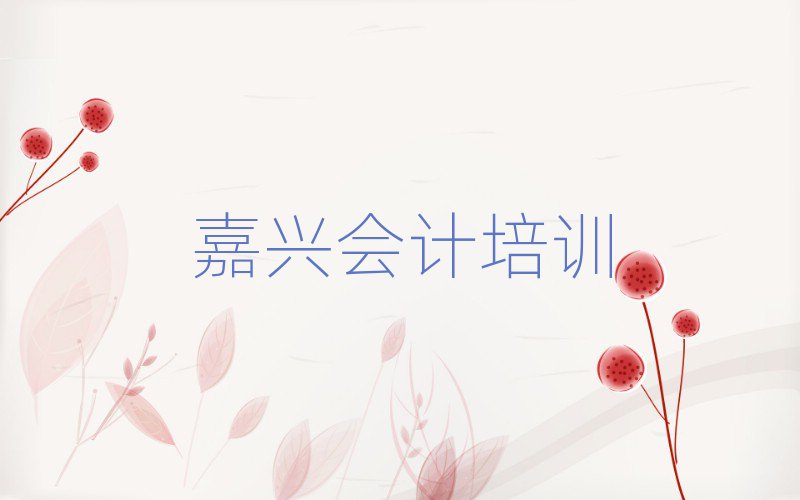 嘉兴秀洲区我想学会计去哪学