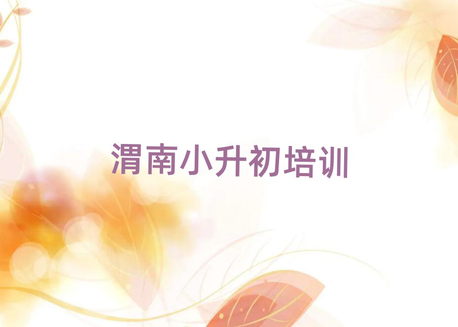 2025渭南临渭区小升初学校在哪一览