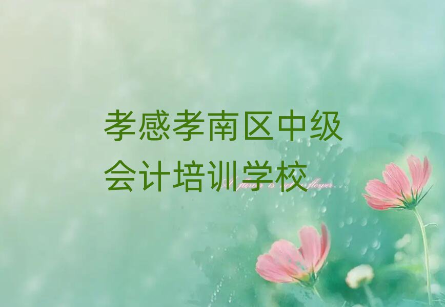 孝感孝南区中级会计培训机构排名一览表