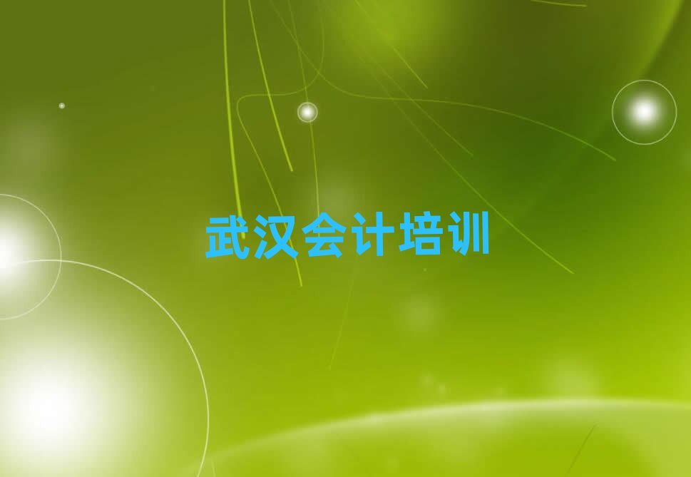 2025武汉会计线上培训前十名