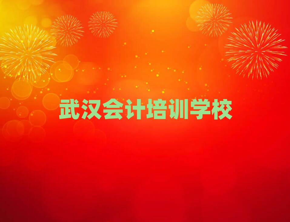 2025武汉会计线上培训前十名