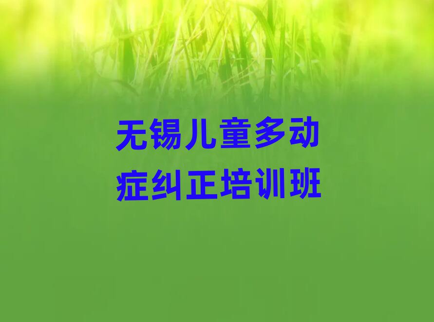 ÎÞÎý¶ùͯ¶à¶¯Ö¢¾ÀÕýÅàѵ°à