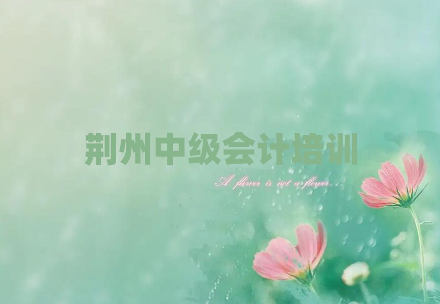 荆州学中级会计哪里好一览