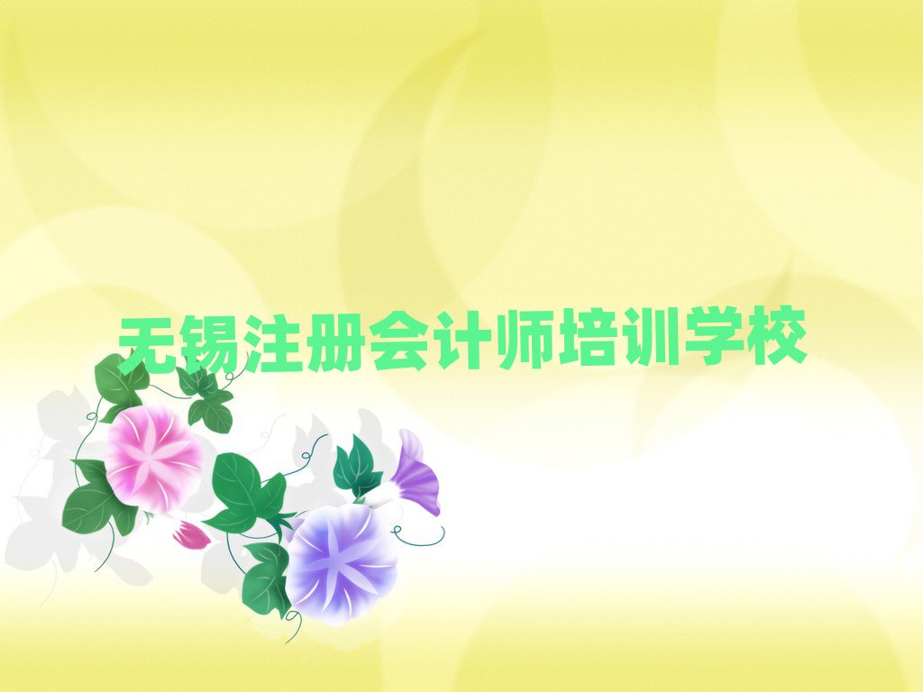 无锡梁溪区注册会计师自学网站排名