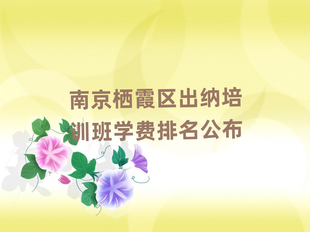 南京栖霞区出纳培训班学费排名公布