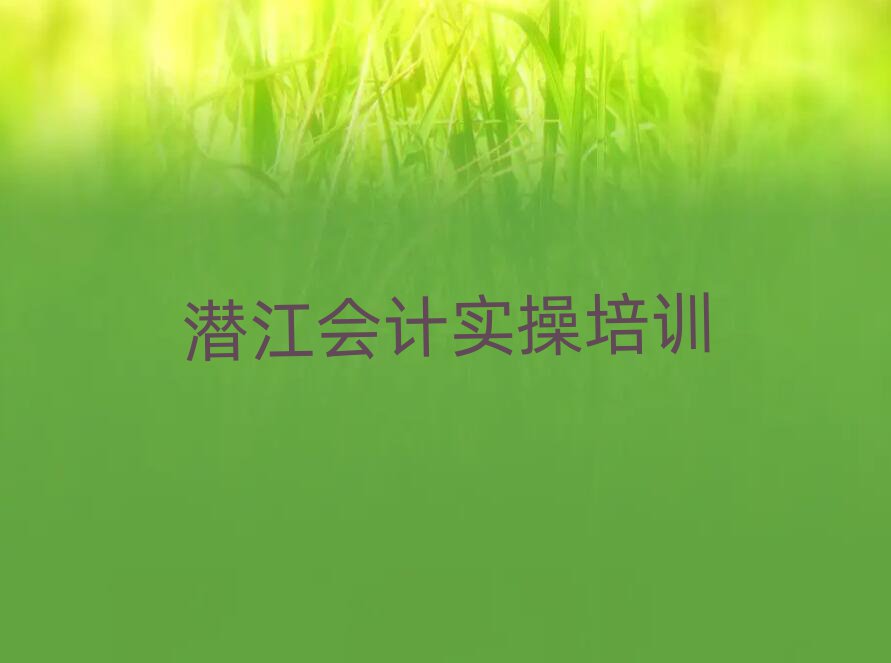 6月潜江芦淞区会计实操培训多少钱排名近期更新