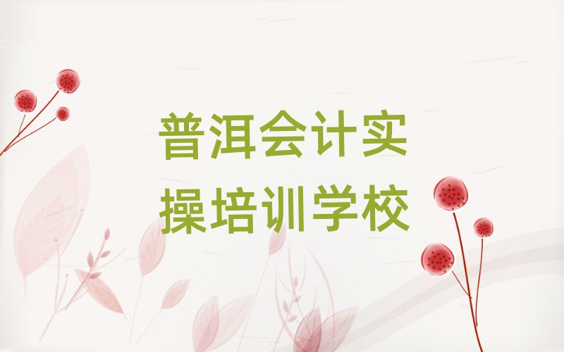普洱思茅区想去学会计实操去哪里学排名前十