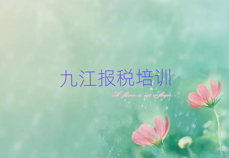 九江哪里有学财税的