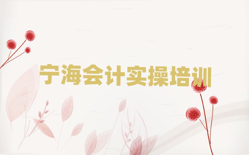 宁海会计实操网上学习班榜单一览推荐排行榜